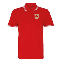 Rugby Vintage - Canada Tipped Polo - Rood - thumbnail