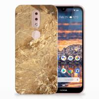 Nokia 4.2 TPU Siliconen Hoesje Marmer Creme