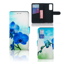 Huawei P40 Hoesje Orchidee Blauw - Cadeau voor je Moeder