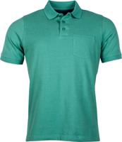 RB Boston Heren Poloshirt Korte Mouw Borstzak Groen Regular Fit