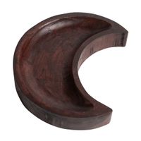 Houten Edelsteen Oplaadschaal Maan 20x16x3,5 cm