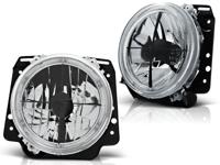 Tuning-Tec Buitenste koplampen voor VW GOLF II 2 08 83-08 91 ANGEL EYES CHROOM