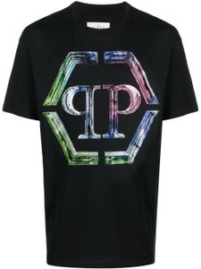 Philipp Plein t-shirt SS PP Glass à col rond - Noir