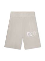 Dkny Kids short en coton à logo imprimé - Blanc - thumbnail