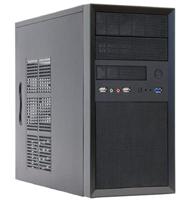 Chieftec CT-01B-OP iArena Mini Tower PC-behuizing (microATX), zwart