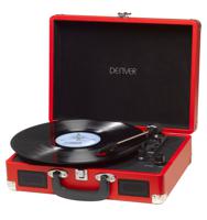 Denver VPL-120 Retro USB Platenspeler Rood