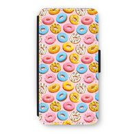 Pink donuts: iPhone 8 Plus Flip Hoesje - thumbnail