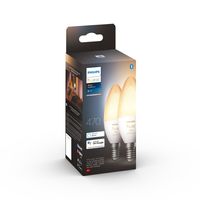 Philips Hue White ambiance Losse kaarslamp E14 duopak - thumbnail