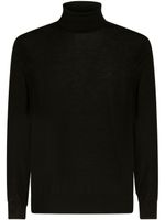 ETRO roll-neck cashmere-silk blend jumper - Noir - thumbnail