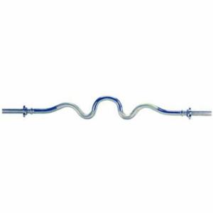 Tunturi Curlstang (extra gebogen) l chroom l 120 cm l Ø 30 mm