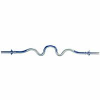 Tunturi Curlstang (extra gebogen) l chroom l 120 cm l Ø 30 mm