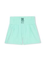 Dkny Kids short en coton à logo imprimé - Vert - thumbnail