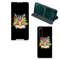 Sony Xperia 5 III Magnet Case Cat Color - thumbnail