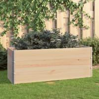 VidaXL 3 st Plantenbakken verhoogd 50x150 cm massief grenenhout - thumbnail