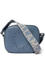 Stella McCartney mini sac à bandoulière à logo - Bleu