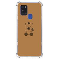 Samsung Galaxy A21s Stevig Bumper Hoesje Baby Hyena - thumbnail