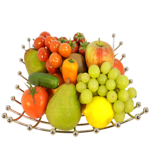 RVS fruit decoratieschaal