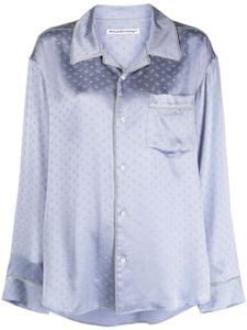 Alexander Wang chemise en soie à motif en jacquard - Violet