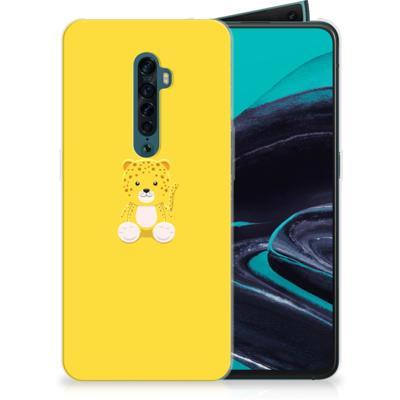 OPPO Reno 2 Telefoonhoesje met Naam Baby Leopard OPPO Reno 2 Telefoonhoesje met Naam Baby Leopard