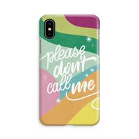 Don't call: iPhone Xs Volledig Geprint Hoesje