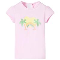 Kindershirt 116 lichtroze, kinderkleding, meisjeskleding, leuke kinderkleding, jongenskleding, hippe kinderkleding, stoere kinderkleding