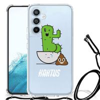 Samsung Galaxy A54 5G Stevig Bumper Hoesje Cactus Poo