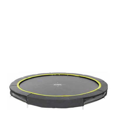 EXIT Silhouette inground trampoline ø244cm met veiligheidsnet - zwart EXIT Silhouette inground trampoline ø244cm met veiligheidsnet - zwart