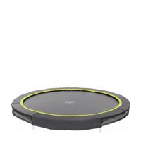EXIT Silhouette inground trampoline ø244cm met veiligheidsnet - zwart