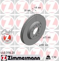 Remschijf Coat Z 440311620