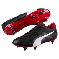 Puma voetbalschoenen Esito heren leer zwart/wit/rood