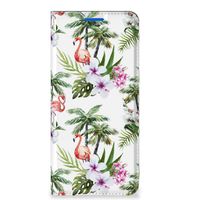 OPPO Reno6 5G Hoesje maken Flamingo Palms - thumbnail