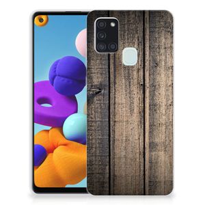 Samsung Galaxy A21s Bumper Hoesje Steigerhout