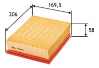 Luchtfilter VALEO, u.a. für Peugeot, Citroën