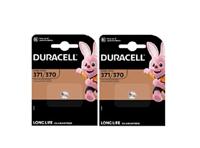 2 x Duracell 371/370 SR920 met zilveroxide (2 blisters met elk 1 batterij), 2 batterijen