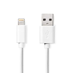 Lightning Kabel | USB 2.0 | Apple Lightning 8-Pins | USB-A Male | 480 Mbps | Vernikkeld | 2.00 m | R