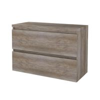 Badmeubelset Aquasplash Salt 100x46 cm Greeploos 2 Lades Met Afdekplaat Scotch Oak Aquasplash - thumbnail