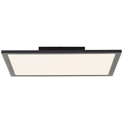 Brilliant Jacinda LED plafondopbouwpaneel 40x40cm zand zwart, metaal/kunststof, 1x 26 W LED geïntegreerd, (lichtstroom: 2300lm, lichtkleur: 2700-6500K)