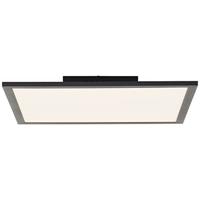 Brilliant Jacinda LED plafondopbouwpaneel 40x40cm zand zwart, metaal/kunststof, 1x 26 W LED geïntegreerd, (lichtstroom: 2300lm, lichtkleur: 2700-6500K)