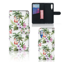 Xiaomi Mi 9 Telefoonhoesje met Pasjes Flamingo Palms