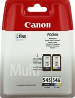 Canon PG-545/CL-546 Multipack Origineel Zwart, Cyaan, Magenta, Geel 2 stuk(s)