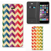 Apple iPhone 6 | 6s Hoesje met Magneet Zigzag Multi Color