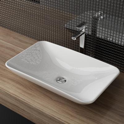 Mueller Var opzet wastafel 58x36x11cm wit Mueller Var opzet wastafel 58x36x11cm wit