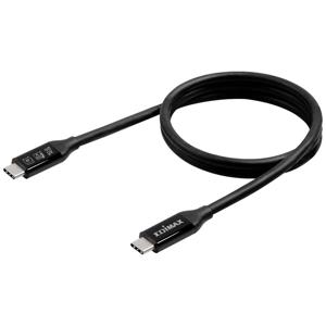 EDIMAX USB-kabel USB 4.0, Thunderbolt 3 USB-C stekker 1.00 m Zwart UC4-010TB V2