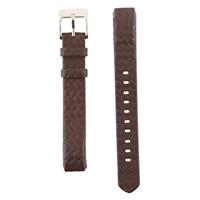 By Qubix - Lederen bandje Compatible met Fitbit Alta - Donkerbruin - Compatible fitbit bandje