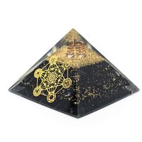 Orgonite Pyramide Zwarte Toermalijn - Metatron - (70 mm) - thumbnail