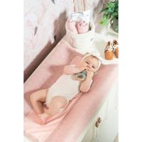 Jollein Verschoonkussenhoes River Knit 50x70 cm lichtroze