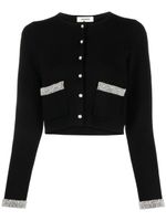 SANDRO veste crop à ornements - Noir