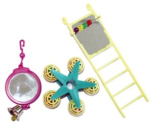 Happy pet Bird toy mp spiegel / ladder / carousel