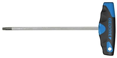 Gedore schroevendraaier met 2K T-greep, binnen-Torx T5, Torx T15.