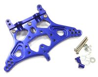 Integy Alloy Rear Shock Tower, Blue - Traxxas Rustler - thumbnail